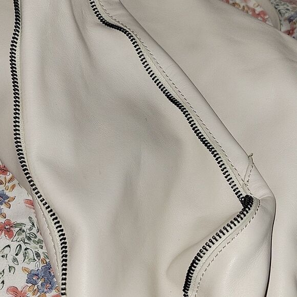 Laura Di Maggio convertible Bag Crossbody Shoulder  Off White Italian leather - Picture 11 of 11